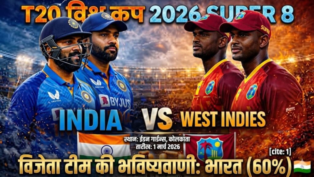 India vs West Indies T20 World Cup 2026 Winning Team Prediction