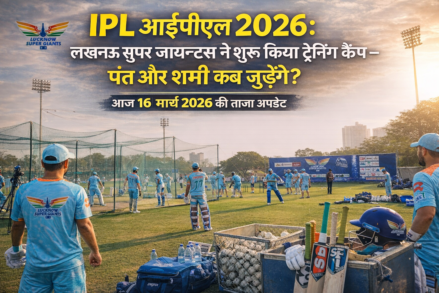IPL 2026: Lucknow Super Giants begin training camp - When will Pant and Shami join? Latest updates today, March 16, 2026