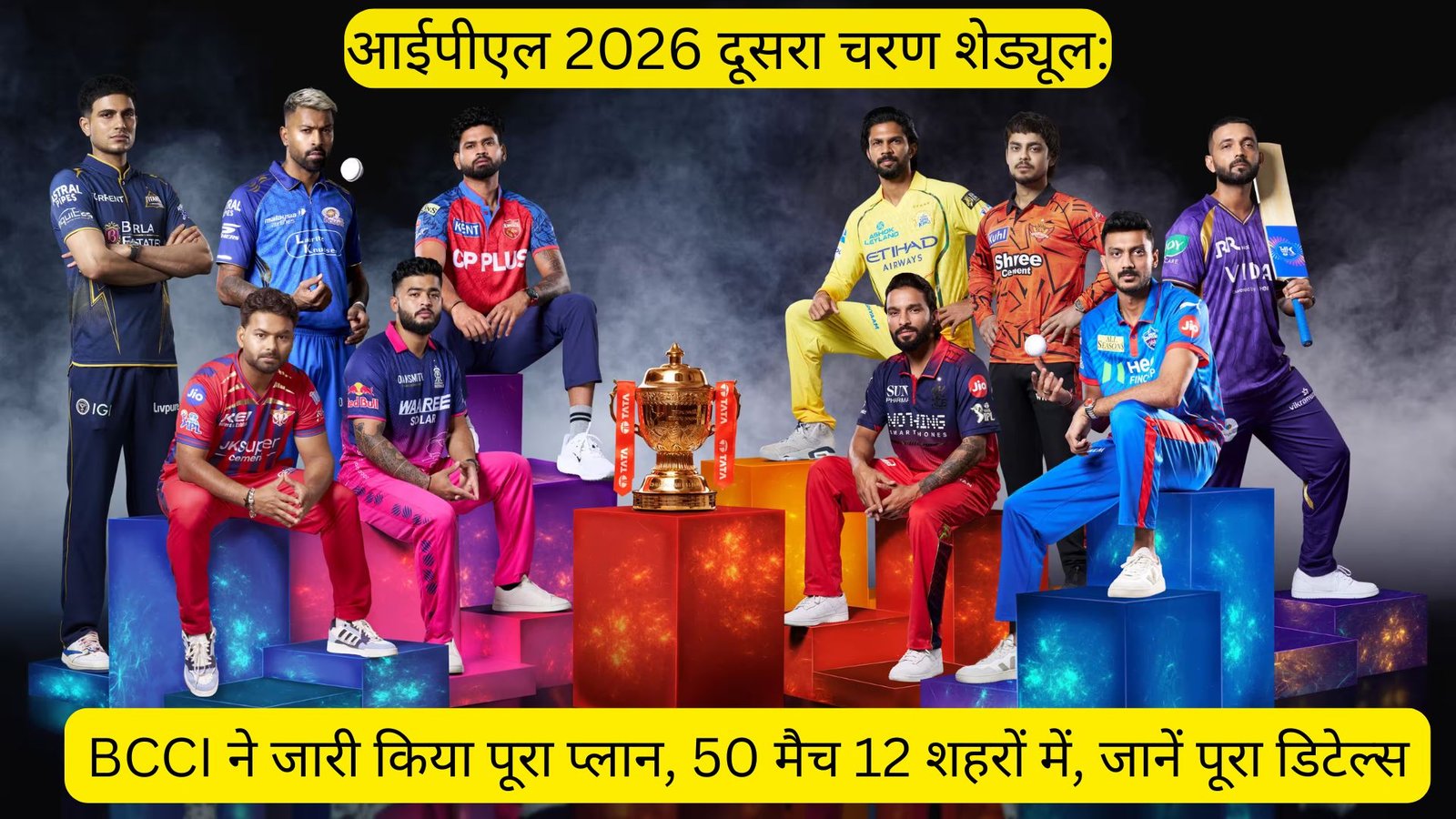 BCCI releases full plan, 50 matches in 12 cities, learn full details