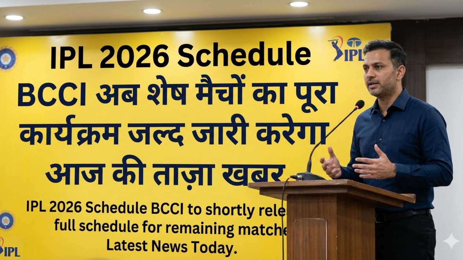 BCCI will soon release the full schedule of the remaining matches.