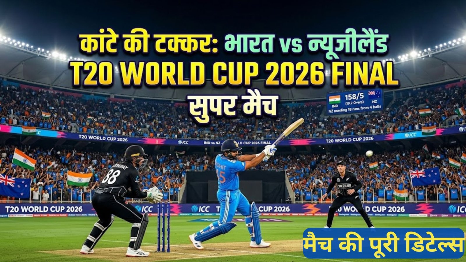 Close contest: India vs New Zealand – T20 World Cup 2026 Final: Super Match