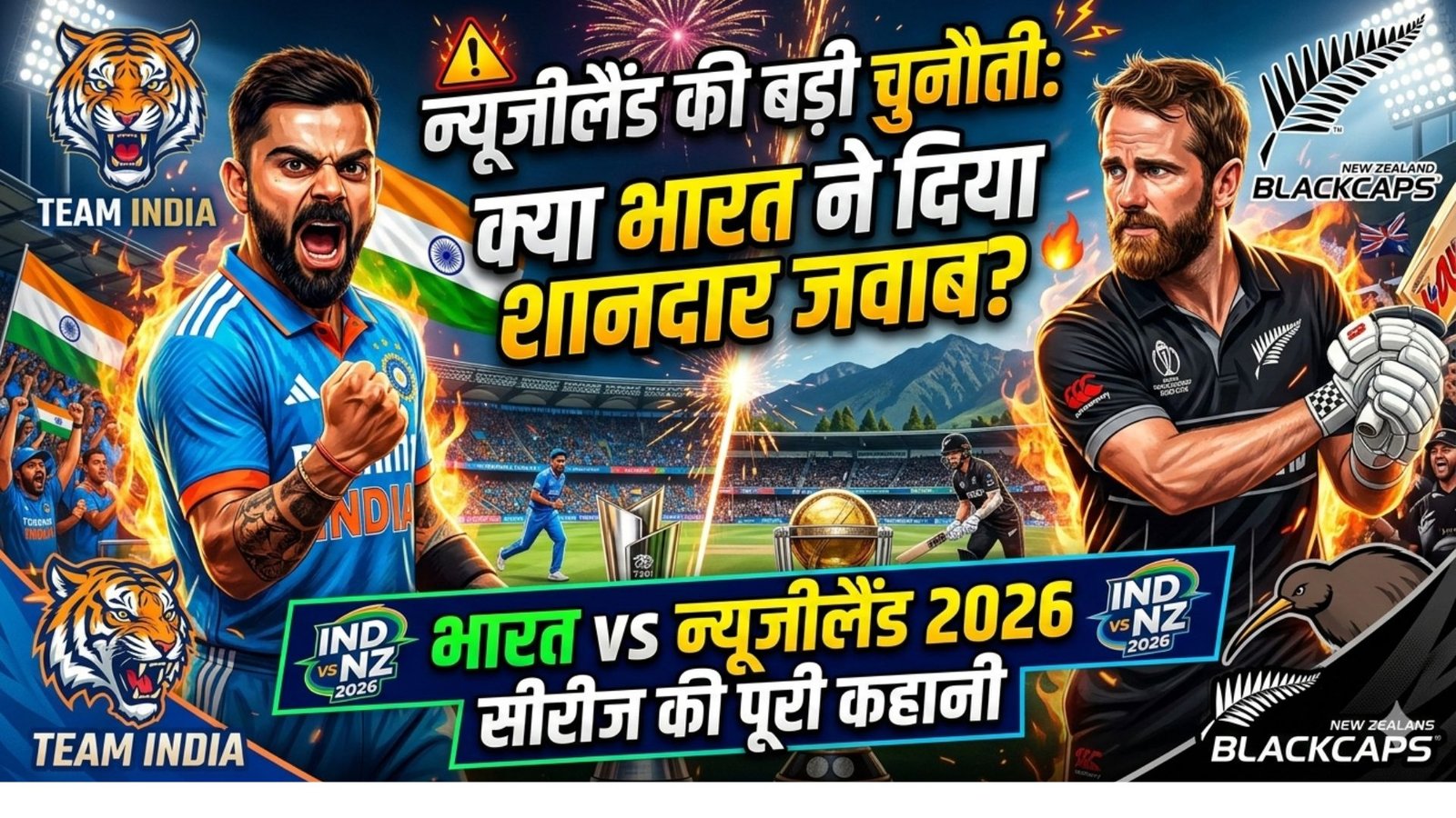 India vs New Zealand 2026 series full story