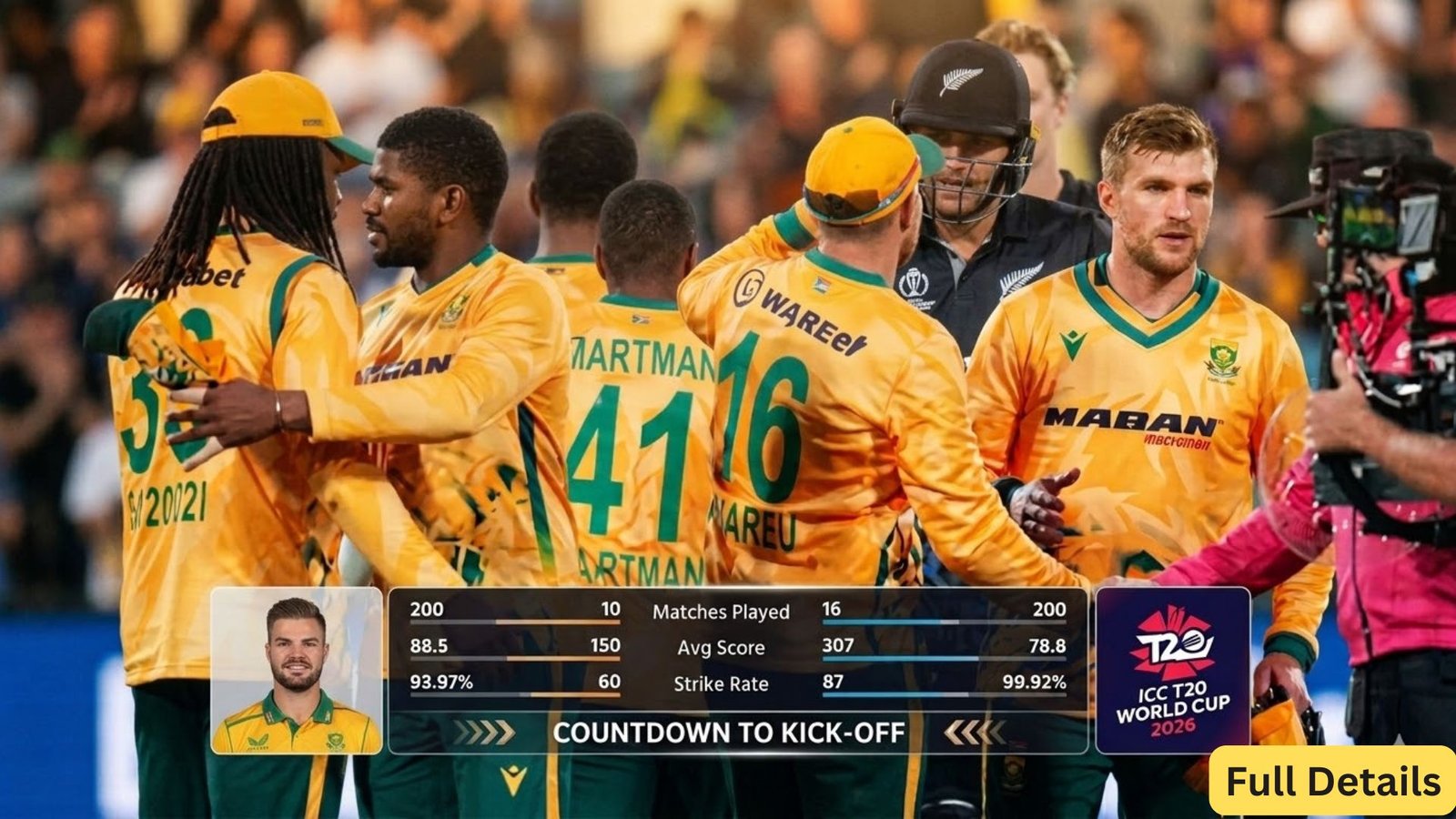 South Africa vs New Zealand 4th T20I 2026