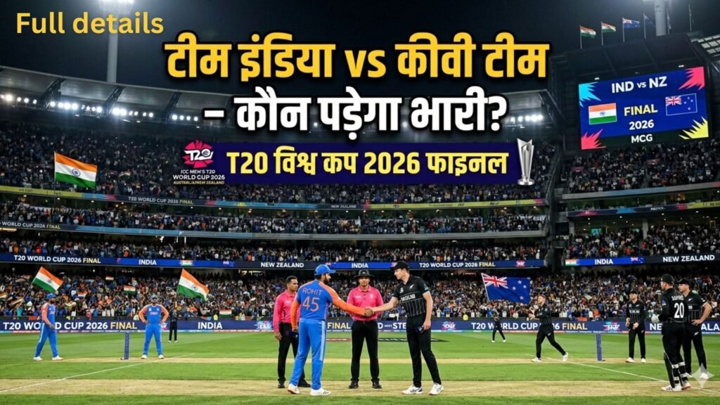 Team India vs Kiwis – Who will prevail? T20 World Cup 2026 Final