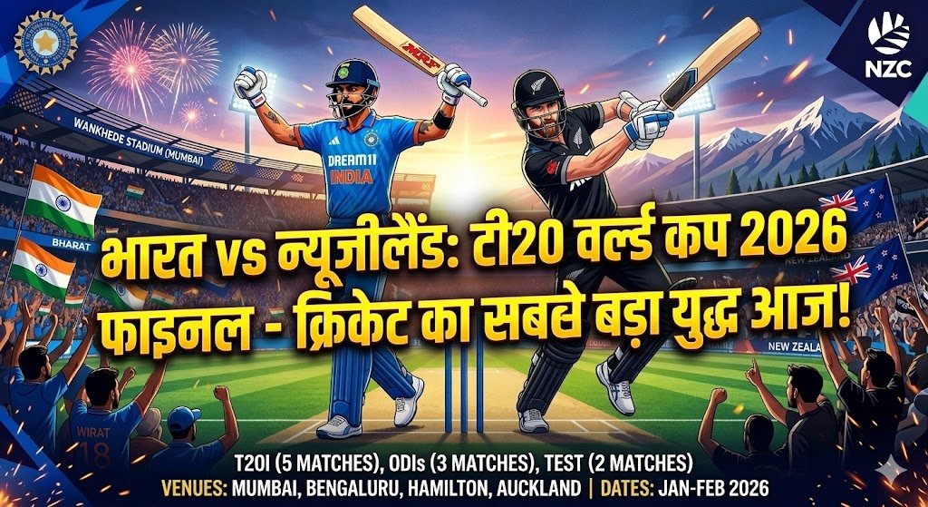 India vs New Zealand: T20 World Cup 2026 Final – The biggest battle in cricket today!