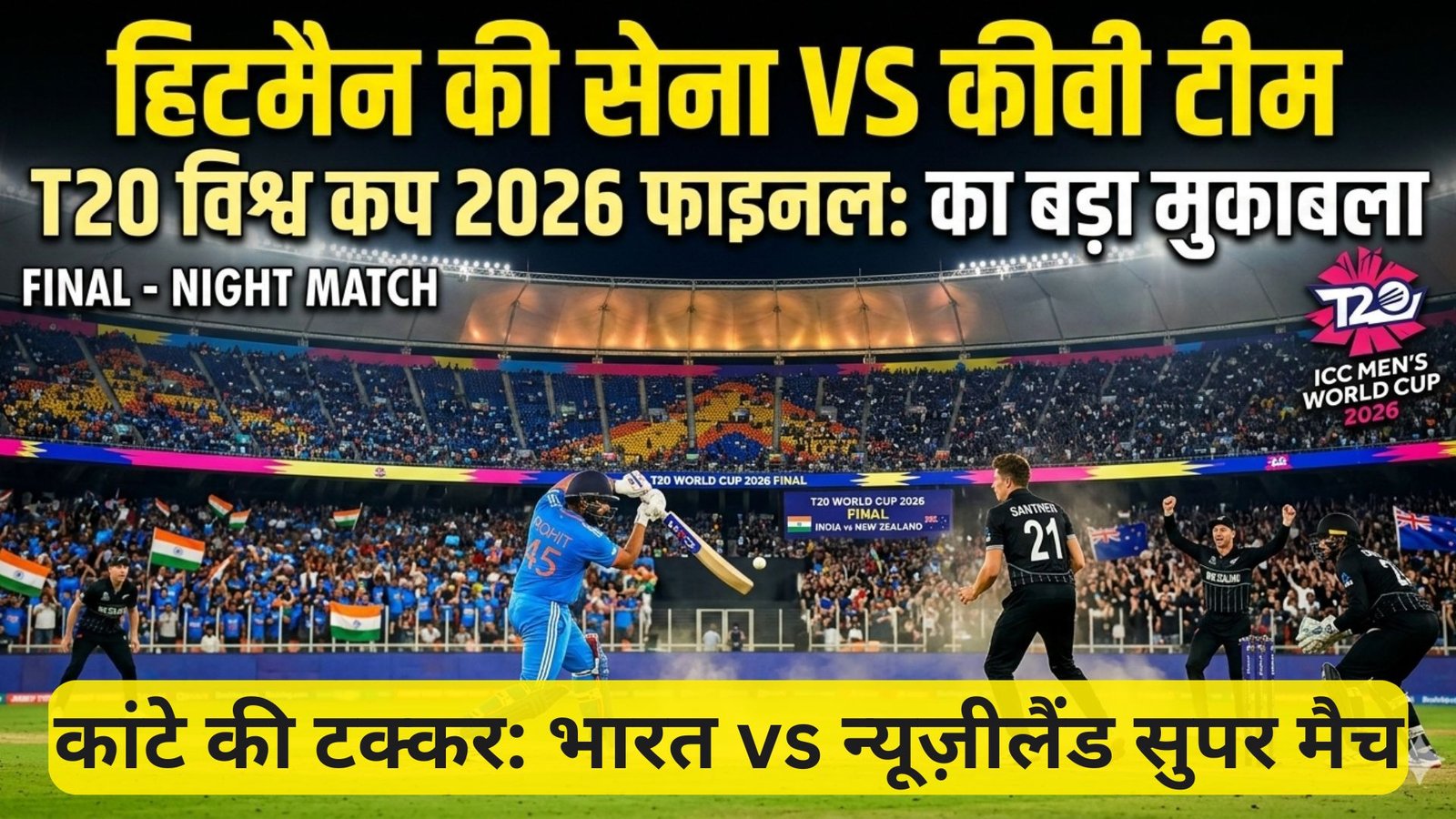 Hitman's Army vs Kiwis - T20 World Cup 2026 Final