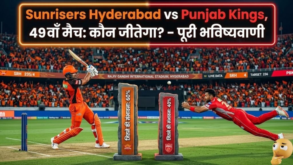 Sunrisers Hyderabad vs Punjab Kings, 49th Match: Who will win? – Complete Prediction